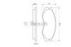 BOSCH 0 986 424 572 Brake Pad Set, disc brake